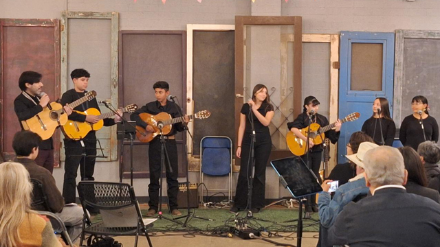 Mariachis performing